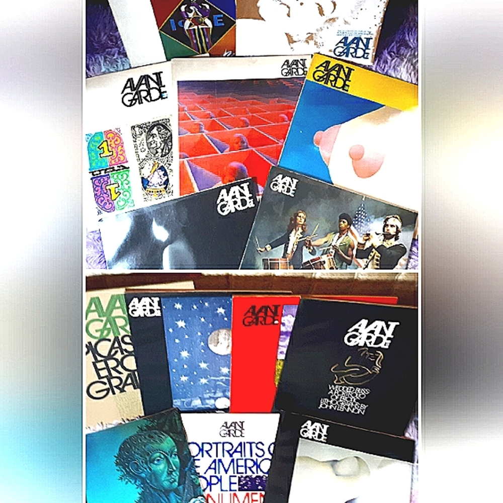 Avant garde 1968-1971 set of 14 vintage magazines
